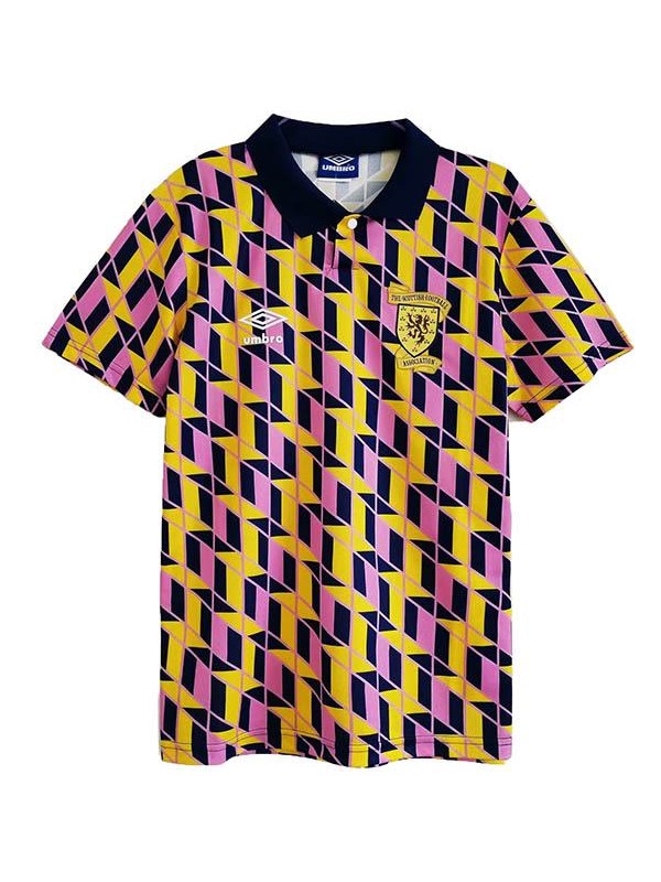 Scotland away retro soccer jersey match men's sportswear football shirt 1991-1993